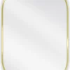 SILLA Miroir mural ovale, 85 x 50 cm, cadre doré