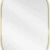 SILLA Miroir mural ovale, 90 x 55 cm, cadre doré