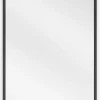 SILLA Miroir mural ovale, 100 x 35 cm, cadre noir