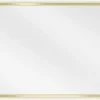 SILLA Miroir mural rectangulaire, 50 x 40 cm, cadre doré