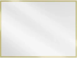 SILLA Miroir mural rectangulaire, 80 x 60 cm, cadre doré