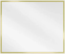 SILLA Miroir mural rectangulaire, 60 x 50 cm, cadre doré