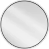 SILLA Miroir mural rond, 85 cm, cadre noir