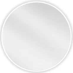 SILLA Miroir mural rond, 60 cm, cadre blanc