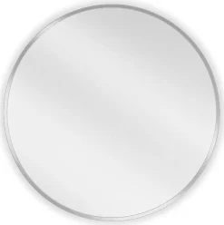 SILLA Miroir mural rond, 60 cm, cadre chromé