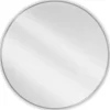 SILLA Miroir mural rond, 90 cm, cadre chromé