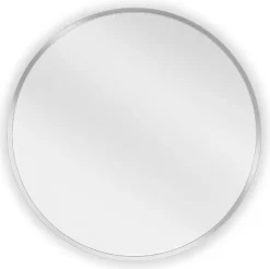 SILLA Miroir mural rond, 40 cm, cadre chromé
