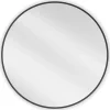 SILLA Miroir mural rond, 70 cm, cadre noir
