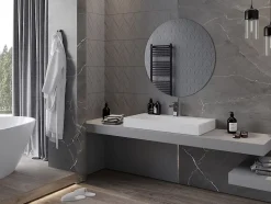 SILLA Miroir mural rond, 90 cm, sans cadre
