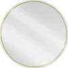 SILLA Miroir mural rond, 80 cm, cadre doré