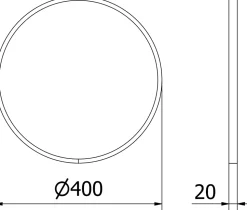 SILLA Miroir mural rond, 40 cm, cadre doré