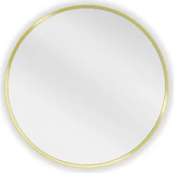 SILLA Miroir mural rond, 55 cm, cadre doré