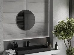 SILLA Miroir mural rond, 60 cm, sans cadre