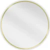 SILLA Miroir mural rond, 65 cm, cadre doré