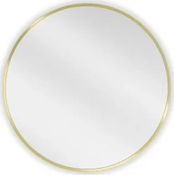 SILLA Miroir mural rond, 65 cm, cadre doré