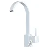 SILLA Mitigeur lavabo moderne en Laiton, économie d'eau, Blanc