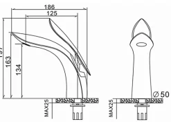 SILLA Mitigeur lavabo moderne en Laiton, économie d'eau, Doré
