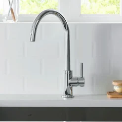 SILLA Mitigeur lavabo moderne en Laiton, économie d'eau, Chromé