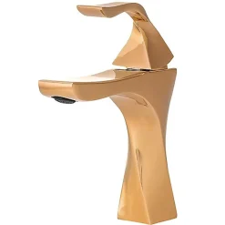 SILLA Mitigeur lavabo moderne en Laiton, économie d'eau, Doré