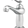 SILLA Mitigeur lavabo retro en Laiton, économie d'eau, Chromé