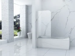 SILLA Pare baignoire MARION 1 battant 70 x 140 cm mobile Blanc