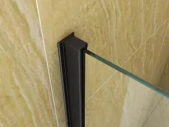 Silla Pare-baignoire ASTON, fixe, 70x150 cm, Noir