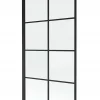 Silla Pare-baignoire fixe, 80x140 cm, Noir