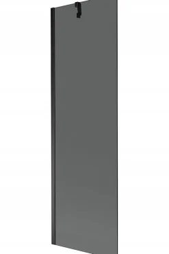 Silla Pare-baignoire fixe, 60x150 cm, Noir
