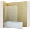 Silla Pare-baignoire MARION, pivotant, 100x140 CM, Doré brossé