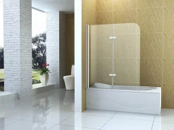 Silla Pare-baignoire MARION, pivotant, 80x140 CM, Chromé