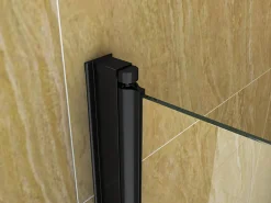 Silla Pare-baignoire MARION, pivotant, 120x140 CM, Noir