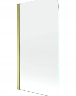 Silla Pare-baignoire pivotant, 70x140 cm, Doré