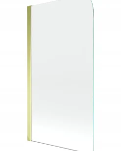 Silla Pare-baignoire pivotant, 70x140 cm, Doré