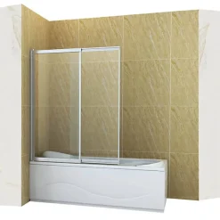 Silla Pare-baignoire SPENCER, rabattable, 120x150 CM, Chromé