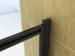 Silla Pare-baignoire SPENCER, rabattable, 85x150 CM, Noir