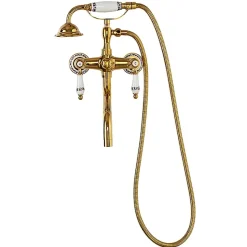 SILLA Robinet De Baignoire en Laiton retro, mural, doré