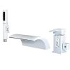 Silla Robinet De Baignoire en Laiton sur plage 3 trous, Blanc