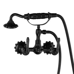 SILLA Robinet De Baignoire en Laiton retro, mural, noir