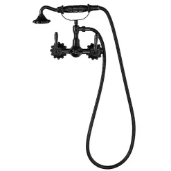 SILLA Robinet De Baignoire en Laiton retro, mural, noir