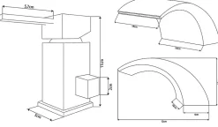 Silla Robinet De Baignoire en Laiton sur plage 3 trous, Noir mat