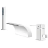 Silla Robinet De Baignoire en Laiton sur plage 3 trous, Chrome