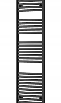 Silla Sèche-serviettes eau chaude 680W 150x50x5,4cm, Noir