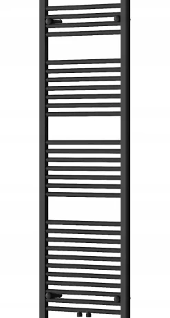 Silla Sèche-serviettes eau chaude 629W 150x50x3cm, Noir