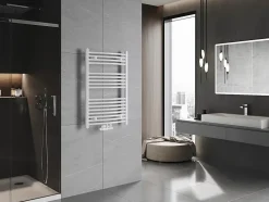 Silla Sèche-serviettes eau chaude 433W 90x60x5,6cm, Blanc