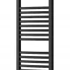 Silla Sèche-serviettes eau chaude 442W 120x40x4,4cm, Noir