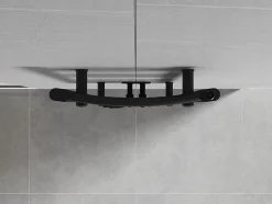 Silla Sèche-serviettes eau chaude 442W 120x40x4,4cm, Noir