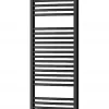 Silla Sèche-serviettes eau chaude 820W 180x50x5,2cm, Noir