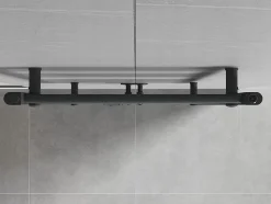 Silla Sèche-serviettes eau chaude 729W 150x60x3cm, Gris