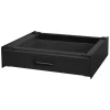 Socle pour machine à laver en acier noir accessoire avec tiroir 60,5x54x15 cm
