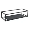 Structure métallique noir mat à suspendre - pour plan de toilette - 120cm WILL
